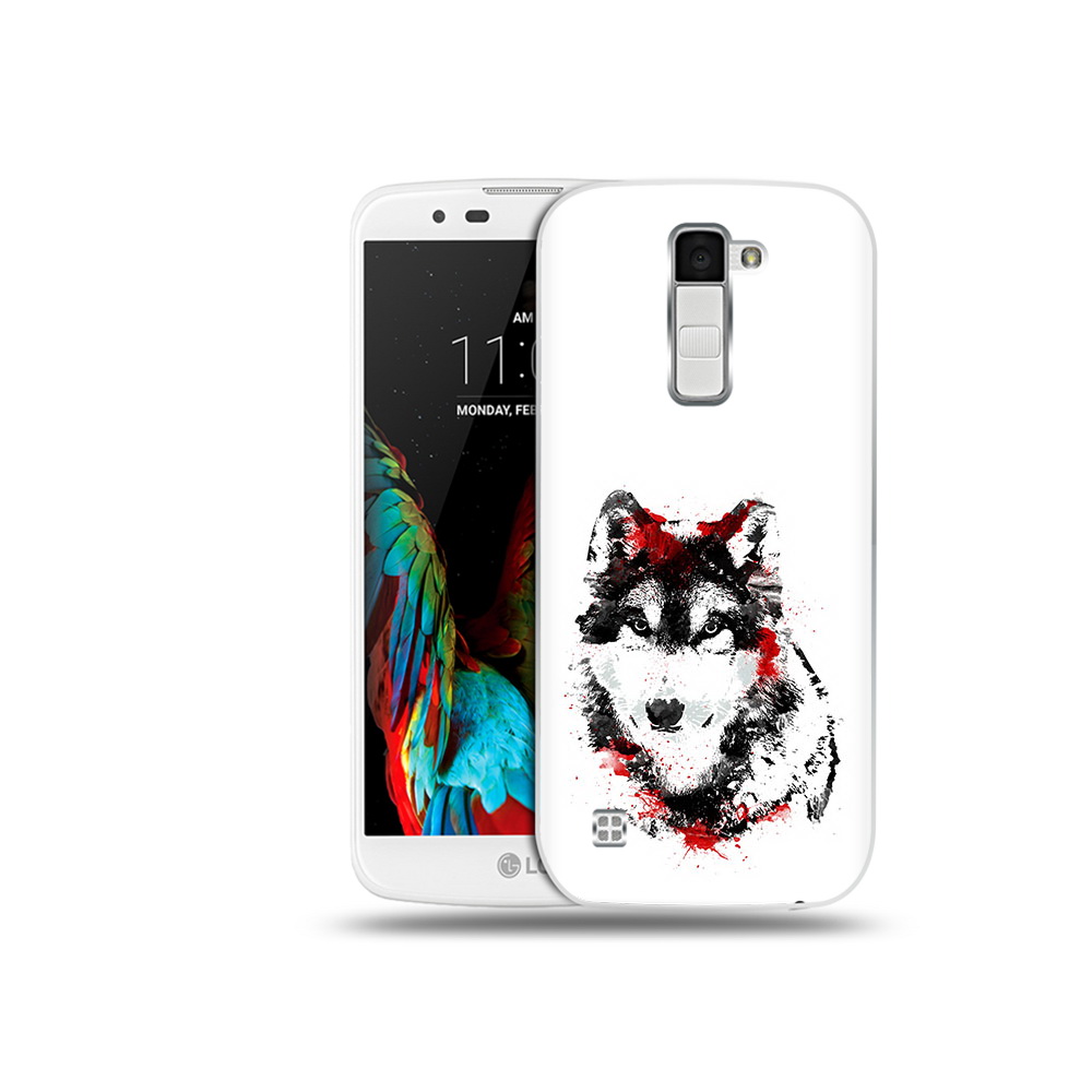 

Чехол MyPads Tocco для LG K10 кровавый волк (PT30014.80.416), Прозрачный, Tocco
