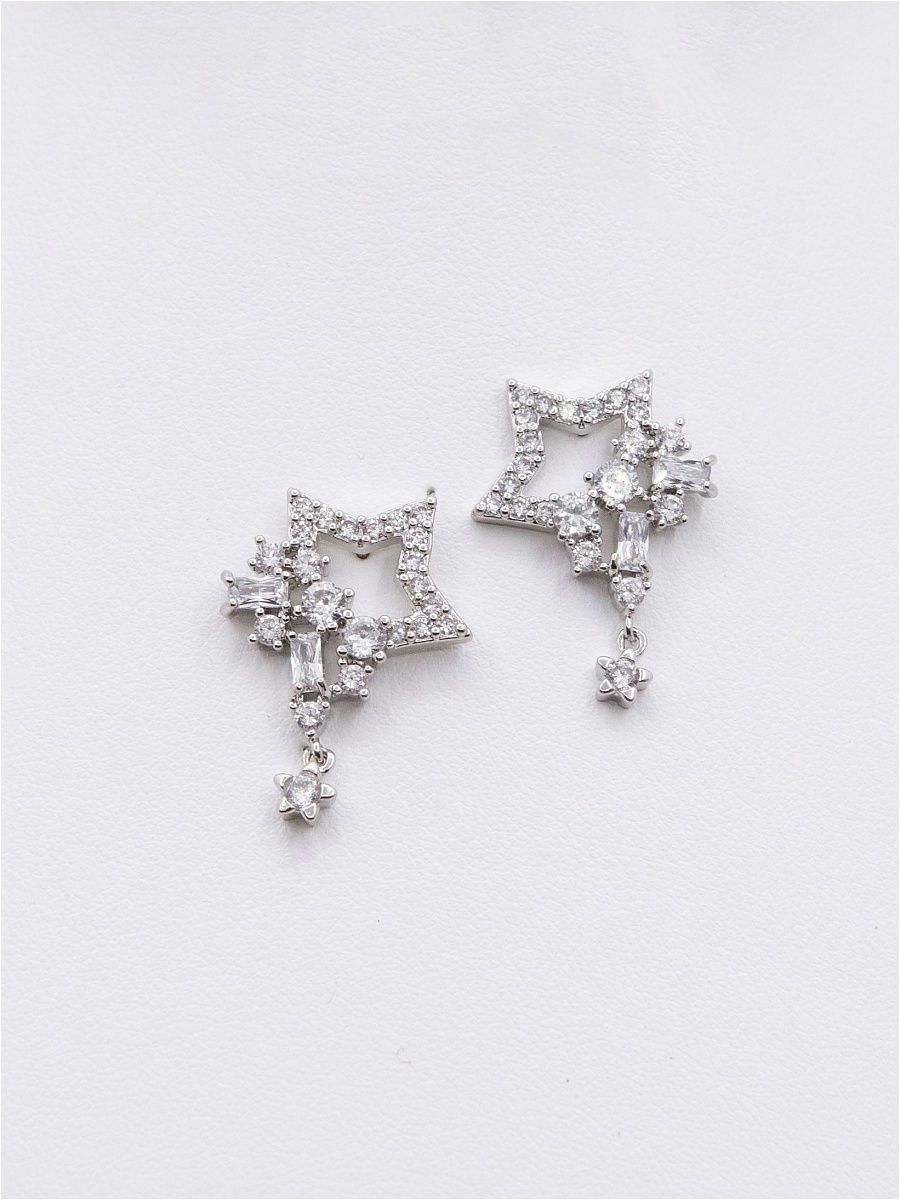 

Серьги из латуни SHINE & BEAUTY 74821-89, кристалл, 74821-89