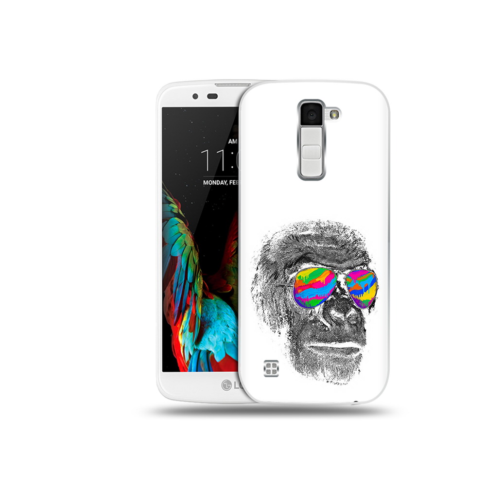 

Чехол MyPads Tocco для LG K10 крутая обезьяна в очках (PT30014.80.422), Прозрачный, Tocco