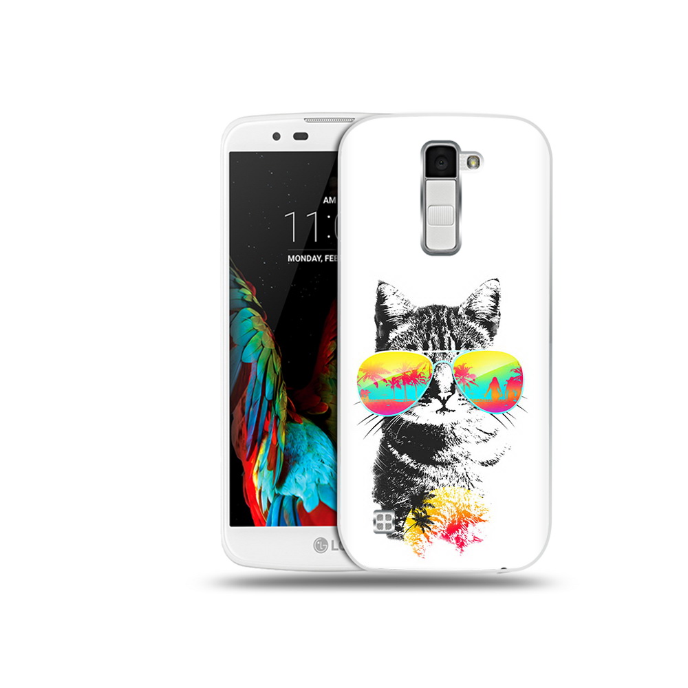 

Чехол MyPads Tocco для LG K10 крутой кот (PT30014.80.425), Прозрачный, Tocco
