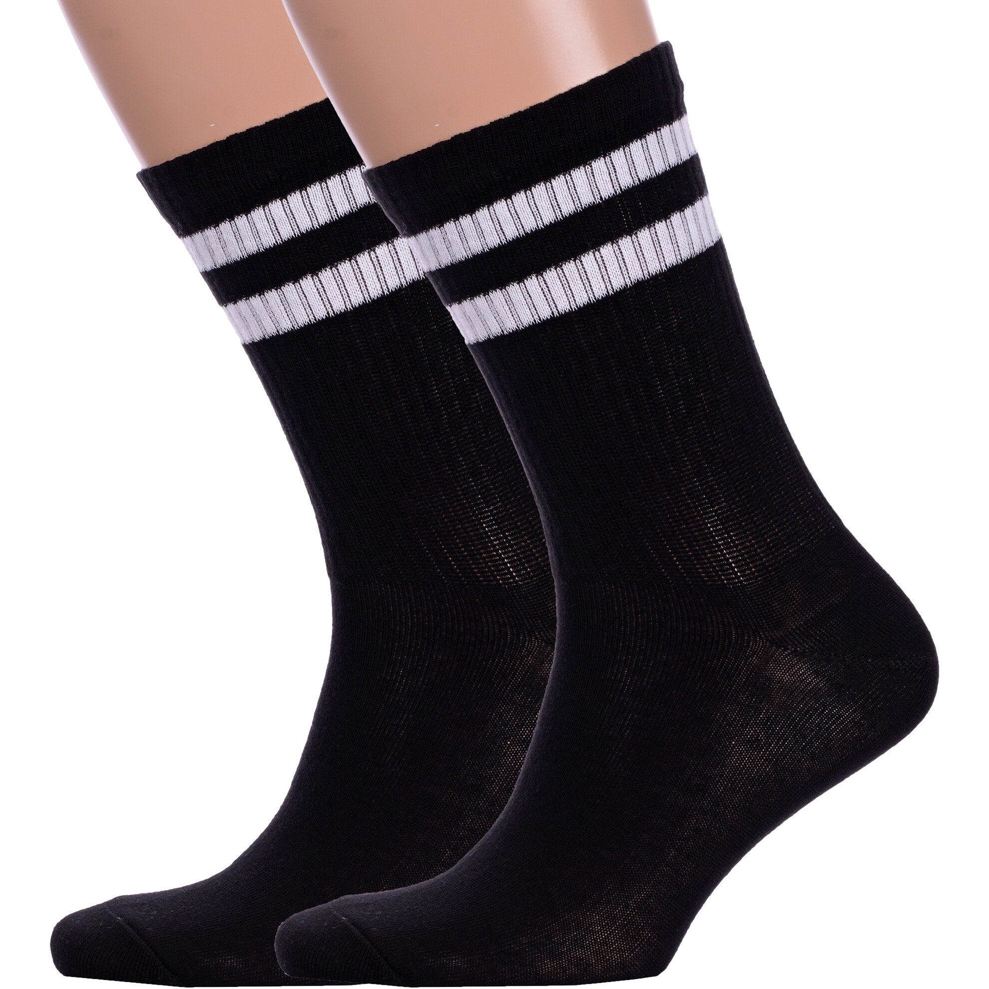 Комплект носков унисекс NOSMAG 2-С-109 черных 23, 2 пары