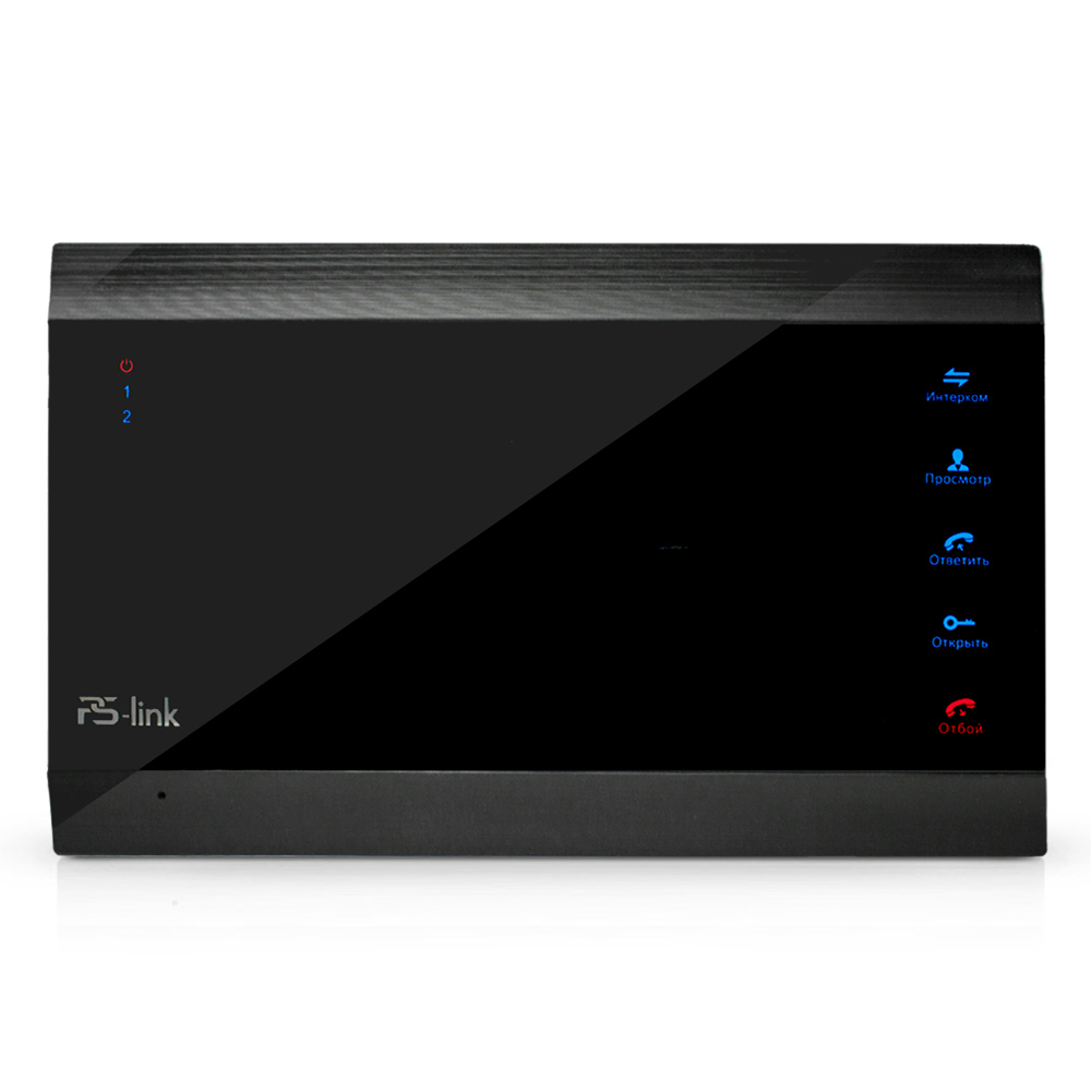 Видеодомофон проводной Ps-Link PS-706DP-FHD Черный с экраном 7