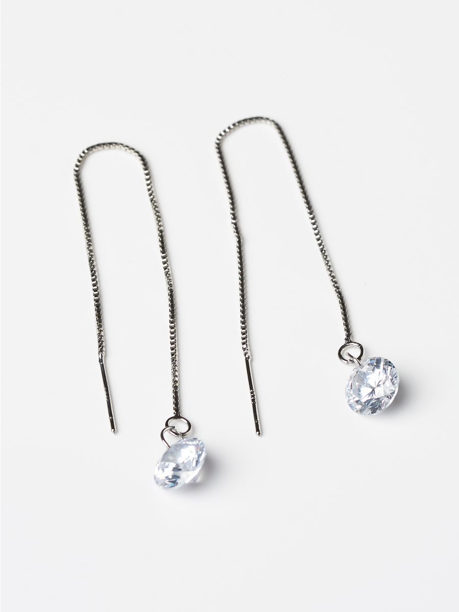 

Серьги продевки из латуни SHINE & BEAUTY 75906-9, кристалл, 75906-9