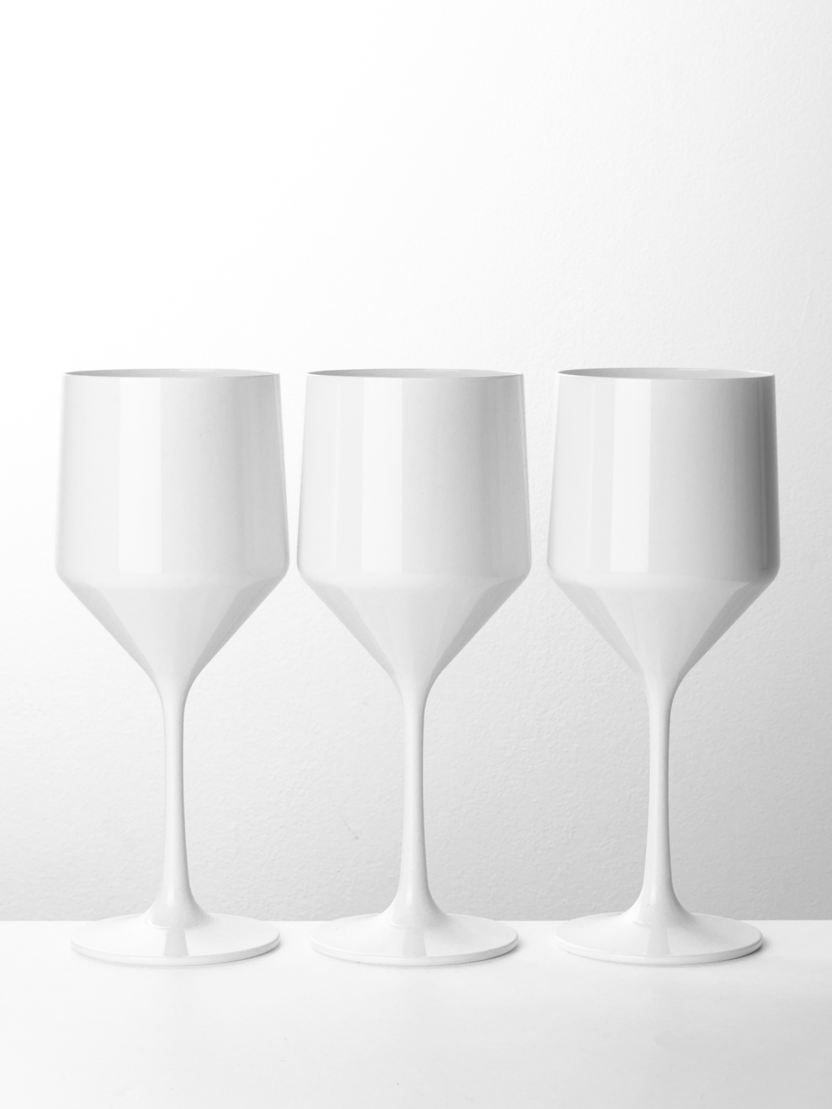 Бокалы для вина NIPCO белые из поликарбоната 3 шт