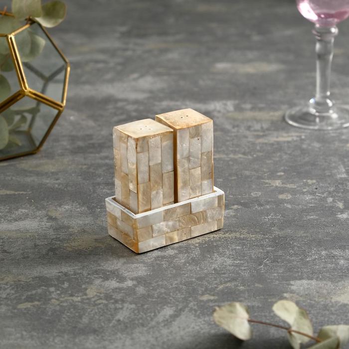 

Набор для специй "Имай" 8х4,5х9 см ракушка