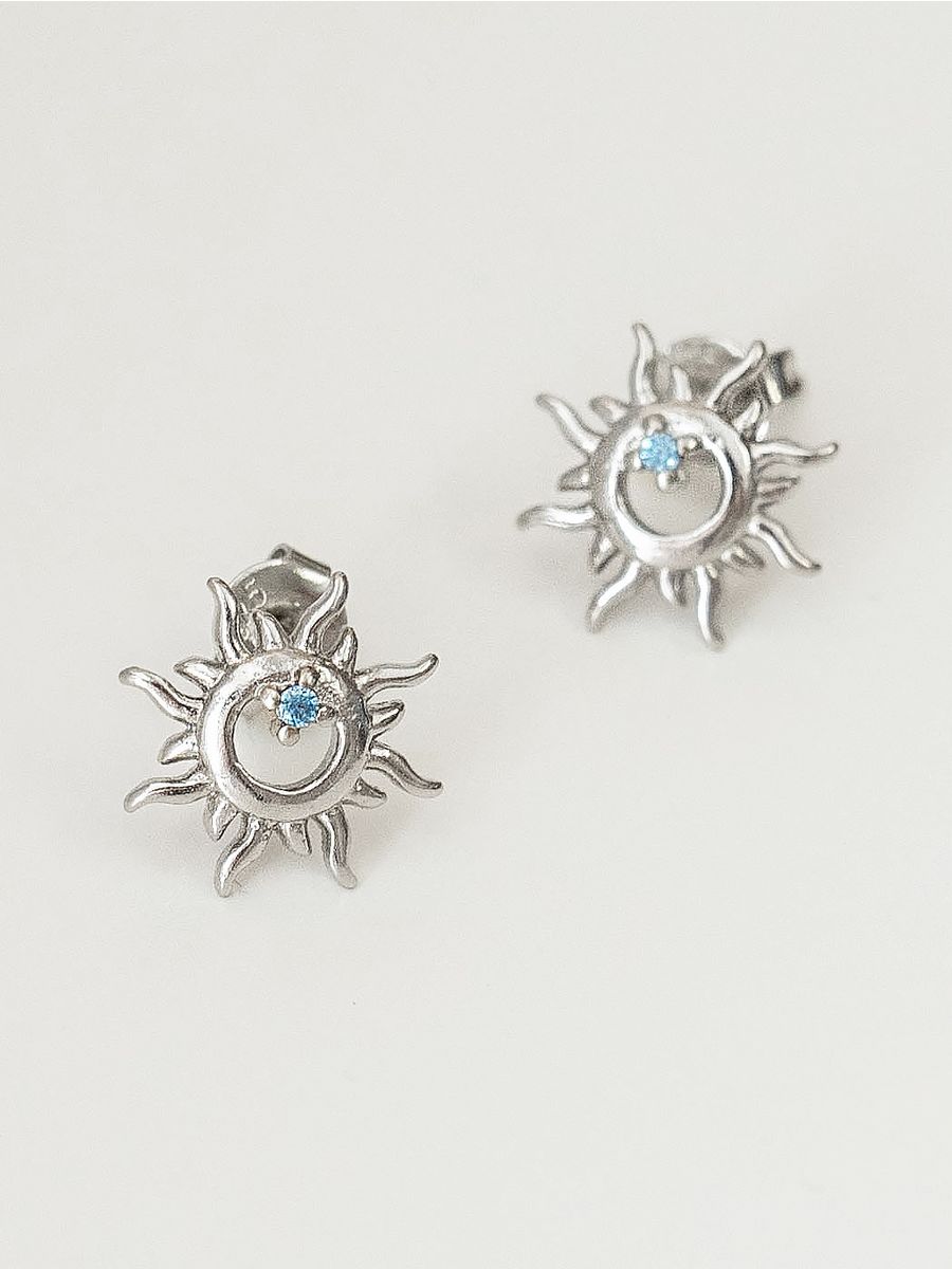 

Серьги пусеты из латуни SHINE & BEAUTY 76038-89, кристалл, 76038-89