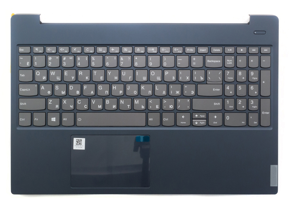 

Клавиатура для Lenovo IdeaPad S340-15IWL S340-15IIL серая с синим топкейсом, для IdeaPad S340-15IWL, S340-15IIL