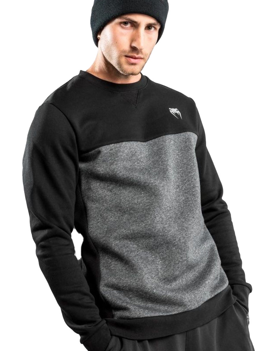 

Свитшот мужской Venum Rafter Light Black/Heather Grey черный XL, Rafter Light Black/Heather Grey