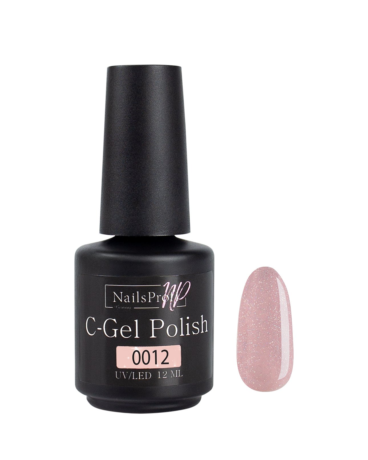 фото Гель лак nailsprofi для ногтей, маникюра, педикюра /c-gel polish-s 0012-12 мл