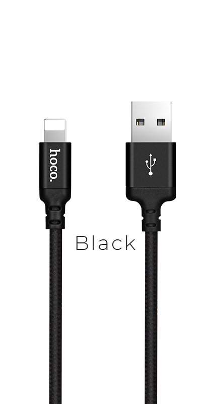 

Дата-кабель Hoco X14 Times speed USB - Lightning 2 м, черный, X14 Times speed