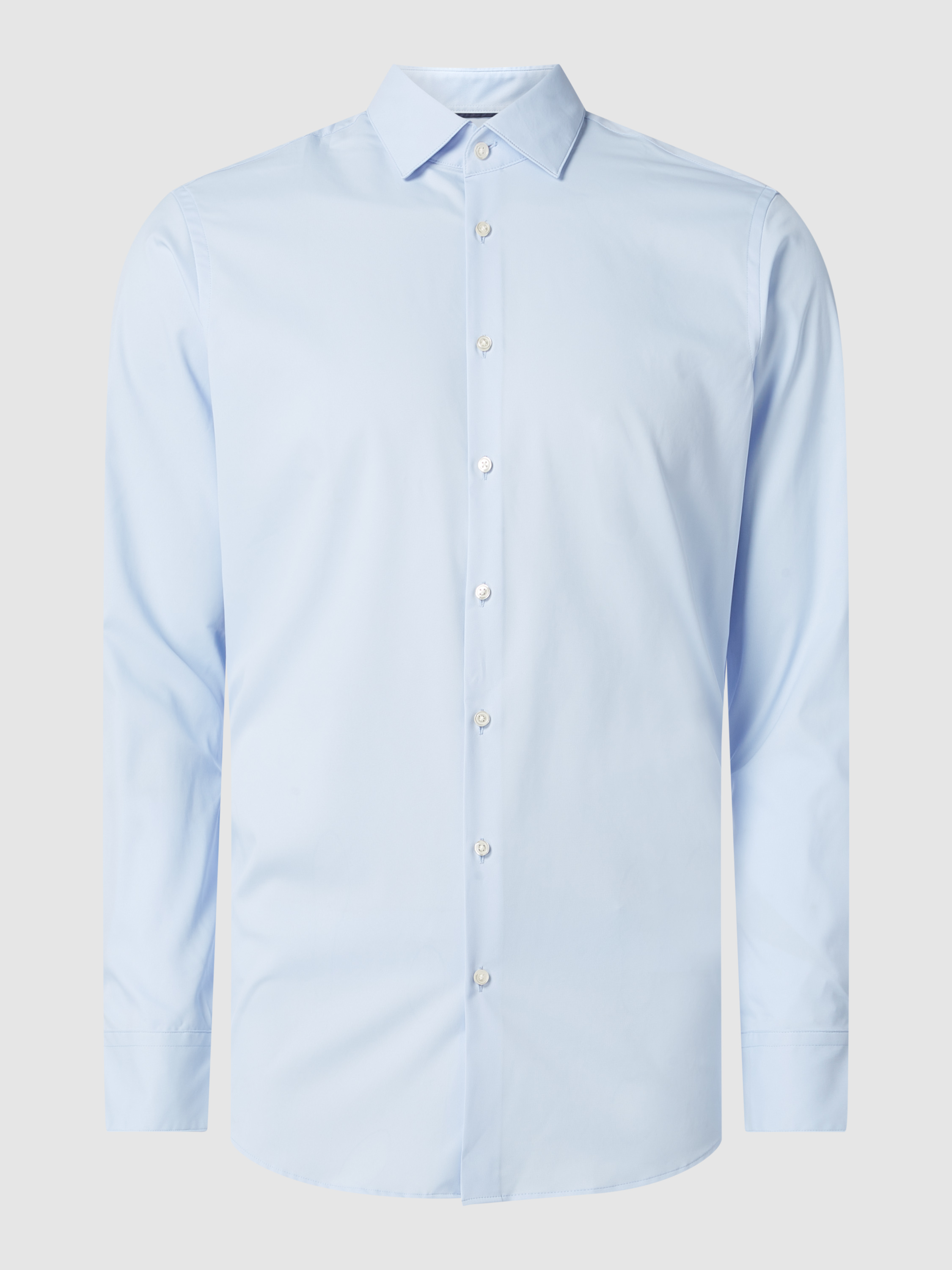 Рубашка мужская Jake*s 1465544 синяя 41/42 (доставка из-за рубежа)