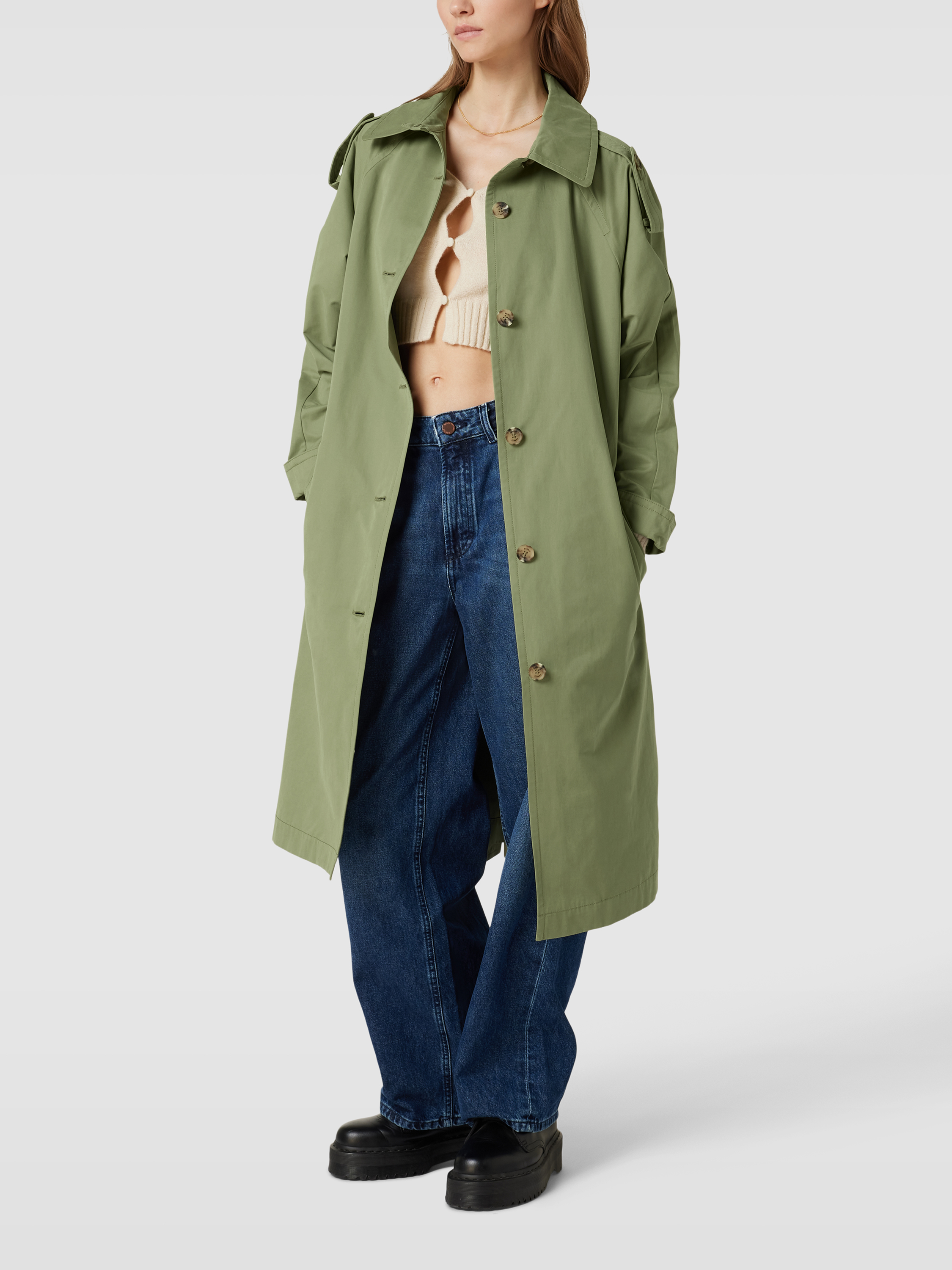 

Плащ женский Esprit 1752642 хаки L, 1752642