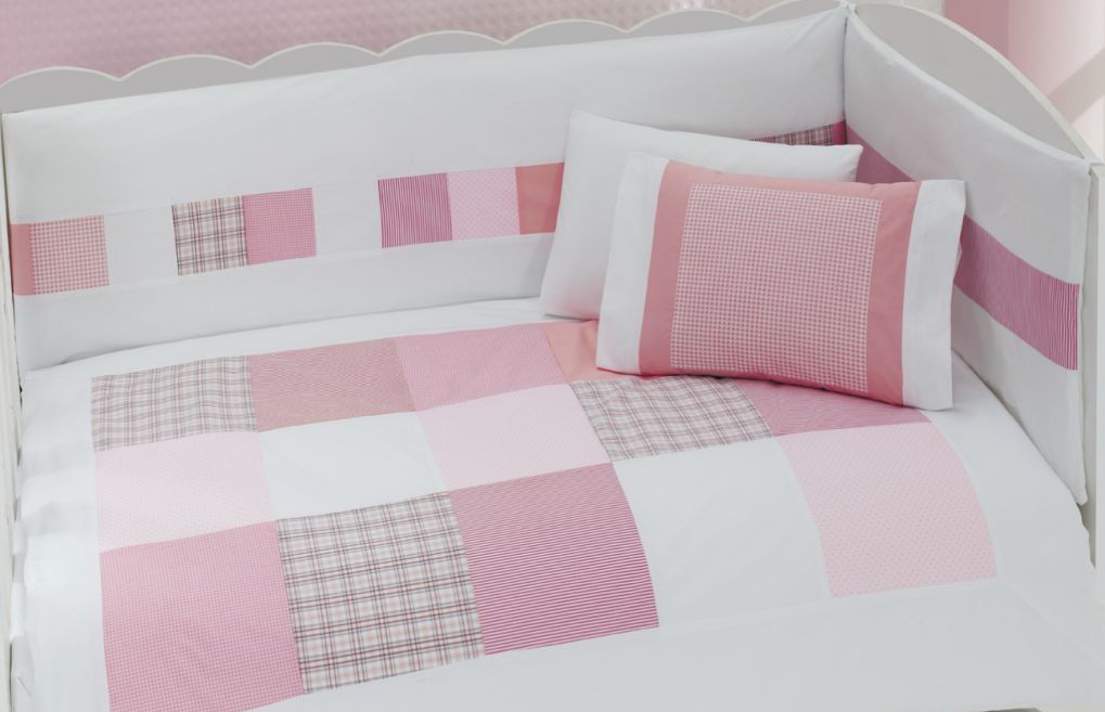 

Комплект Kidboo Patchwork Pink, 3 предмета, Белый;розовый