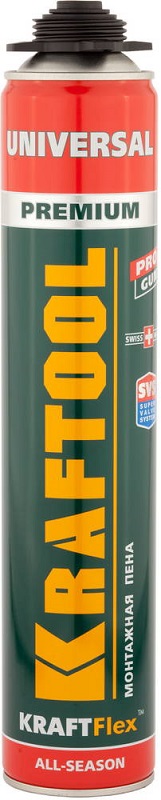 

Пена KRAFTOOL KRAFTFLEX PREMIUM PRO всесезонная, 750 мл, Бежевый, KRAFTFLEX PREMIUM PRO