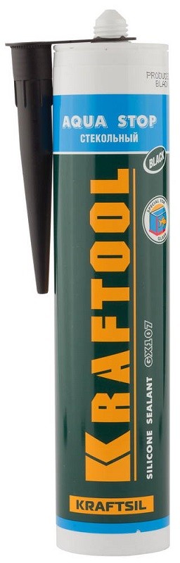 

Герметик KRAFTOOL KRAFTSeal GX107 "AQUA STOP" 300мл, Черный