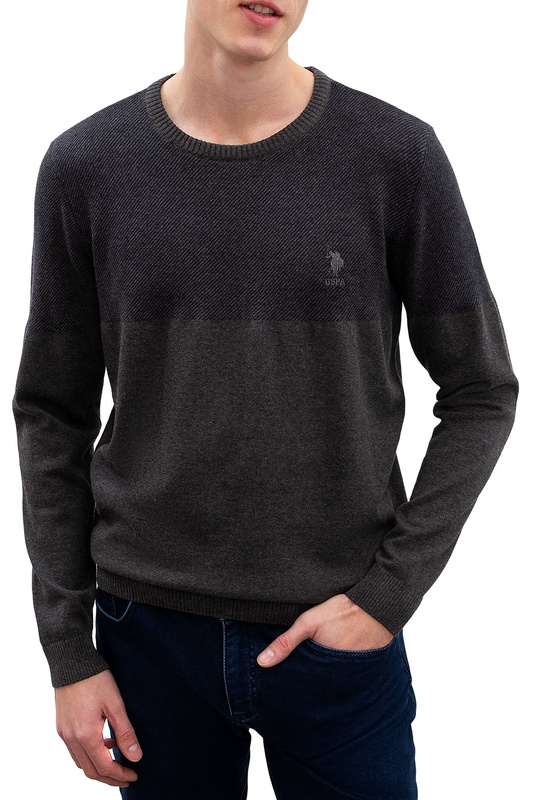 

Джемпер мужской G081GL0TK0 U.S. POLO Assn. серый S, G081GL0TK0