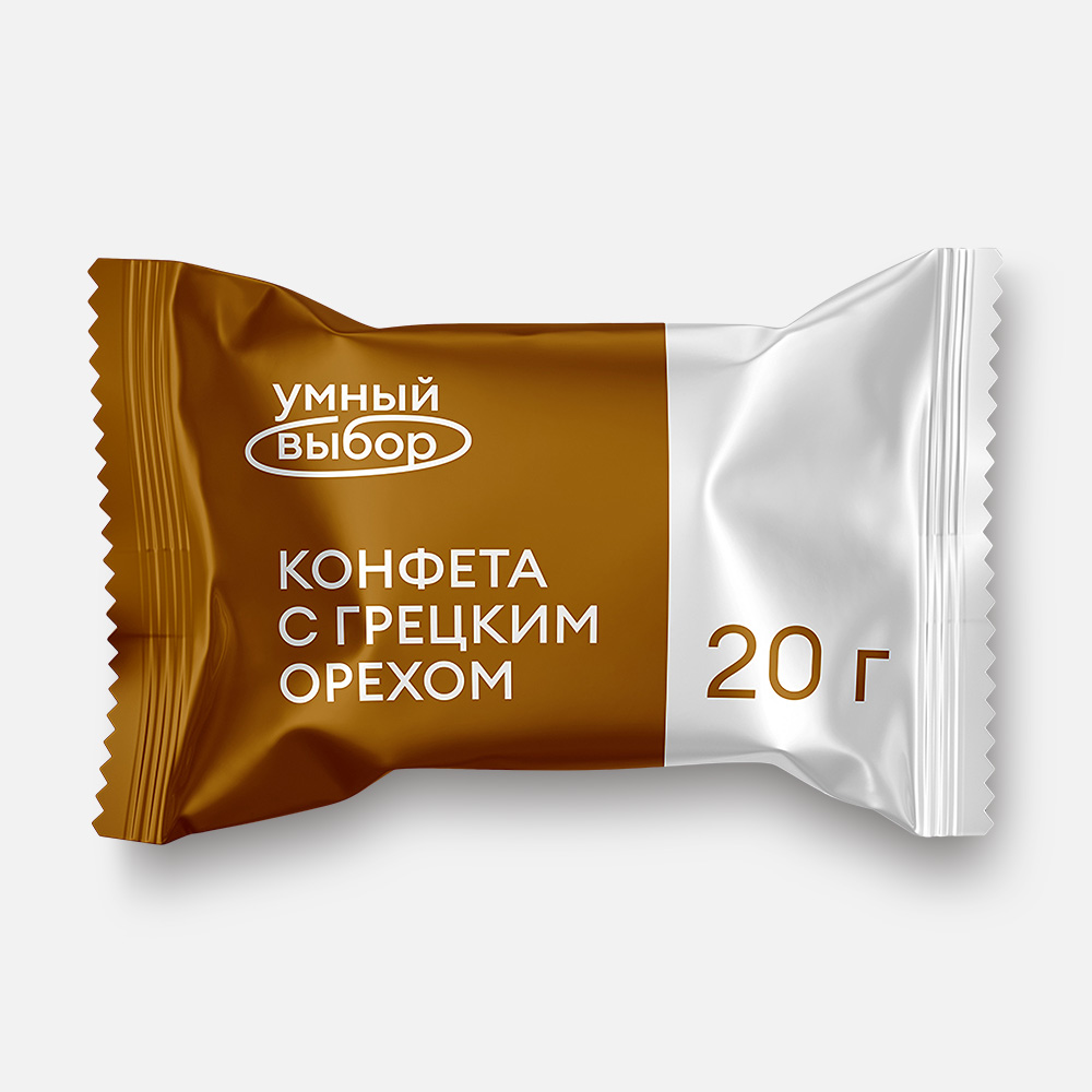 

Конфета Умный выбор с грецким орехом, 20 г