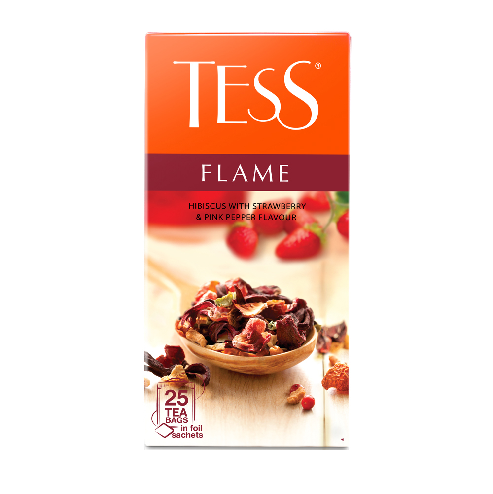 фото Чайный напиток tess flame 25 пакетиков