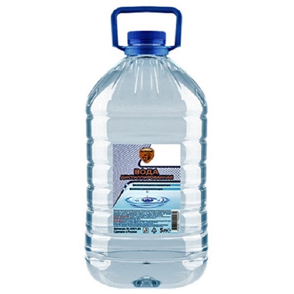 Вода дистиллированная ELTRANS, 5л ПЭТ бутылка