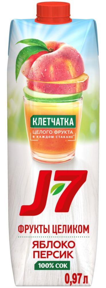 фото Нектар j7 персик 0.97 л