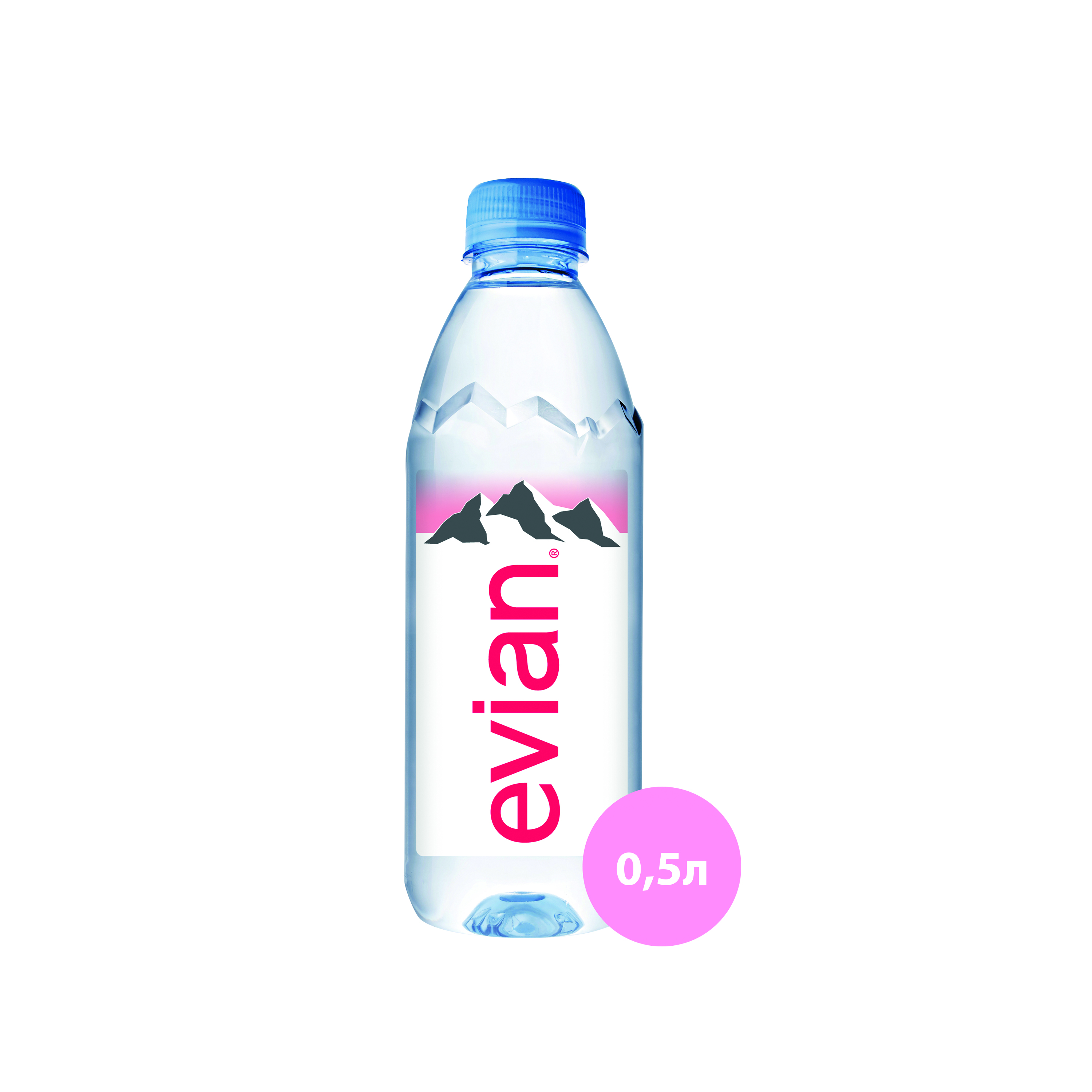 Вода минеральная Evian негазированная пластик 0.5 л