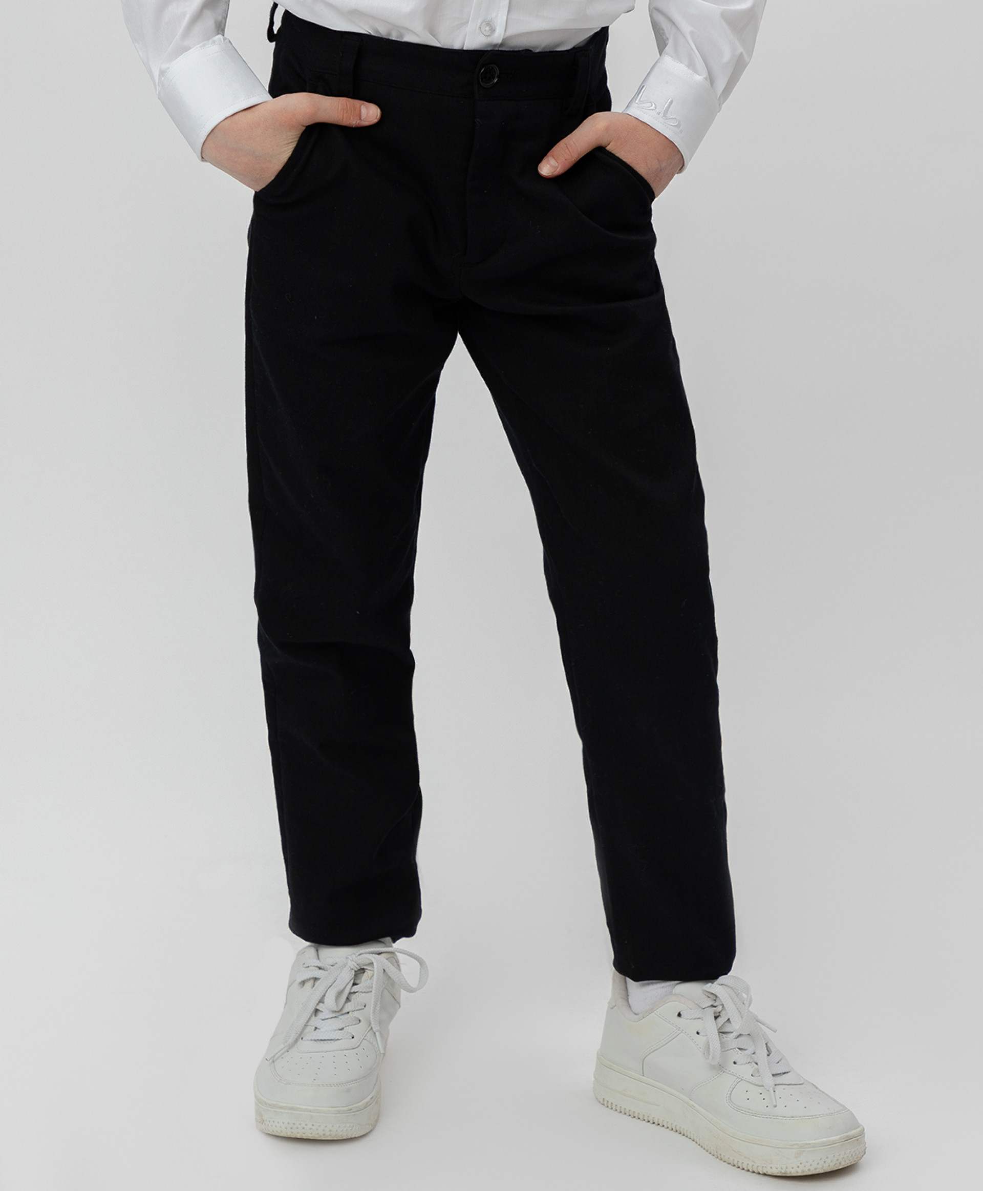 

Черные брюки-слим BUTTON BLUE 220BBBS63010800, размер 122, 220BBBS6301
