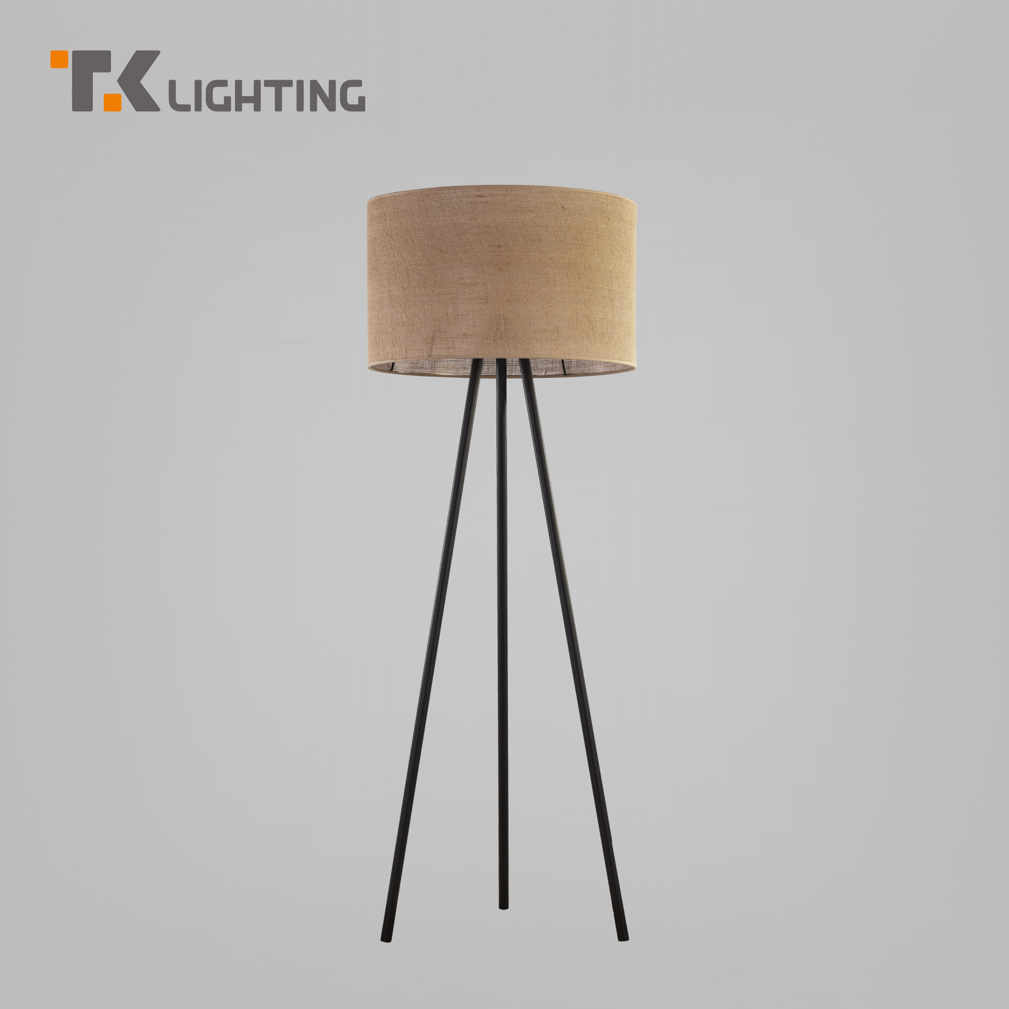 

Торшер напольный на треноге с тканевым абажуром TK Lighting Juta 5569 Е27 черный