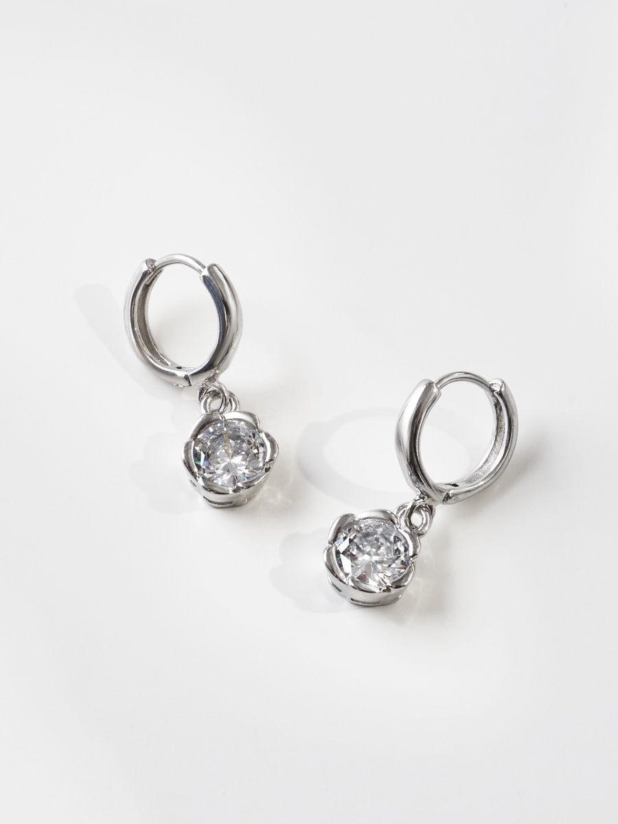 

Серьги подвески из латуни SHINE & BEAUTY 77330-10, кристалл, 77330-10