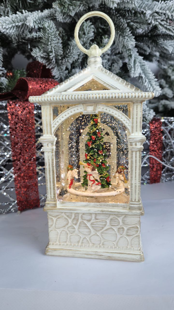 

Новогодний музыкальный светящийся светильник Merry Christmas Ангелочки 2 режима 12х27 см