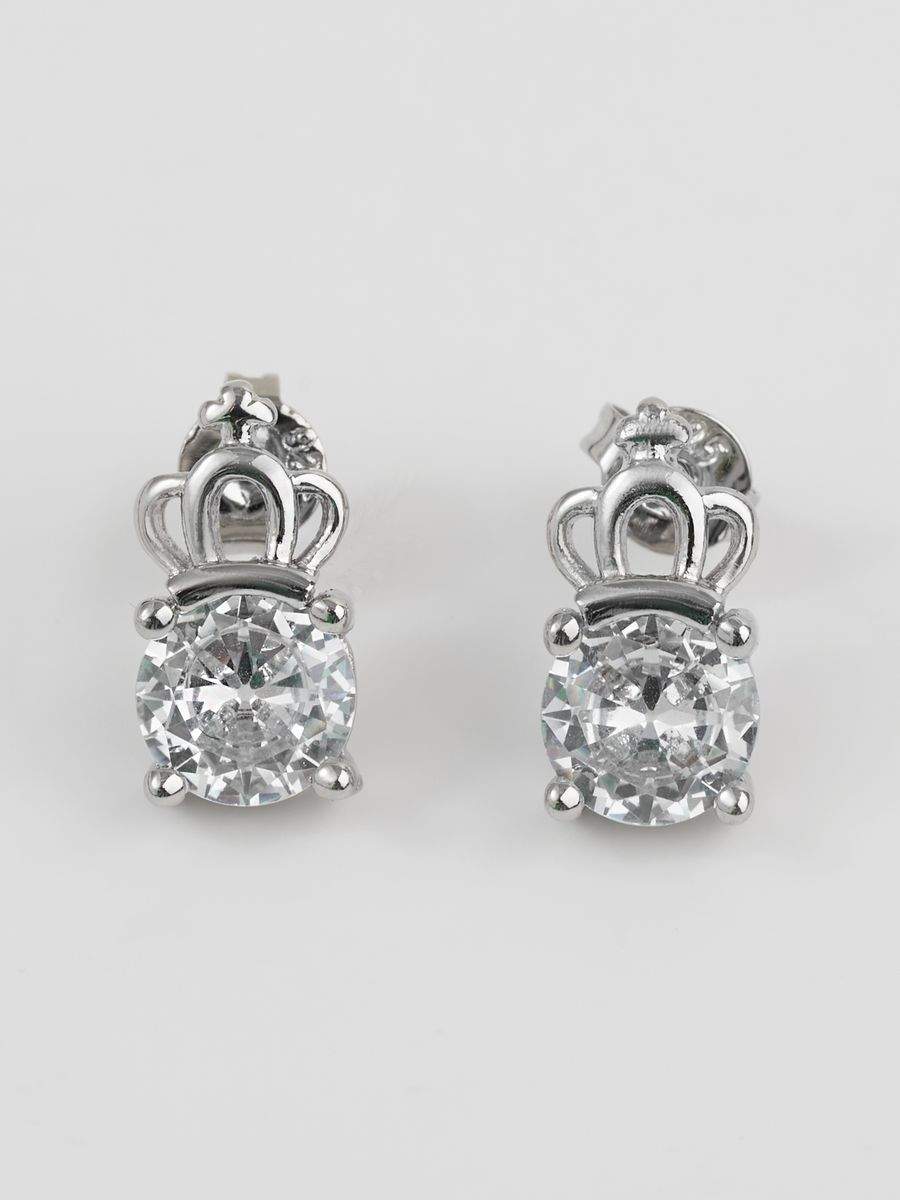 

Серьги пусеты из латуни SHINE & BEAUTY 82381-9, кристалл, 82381-9