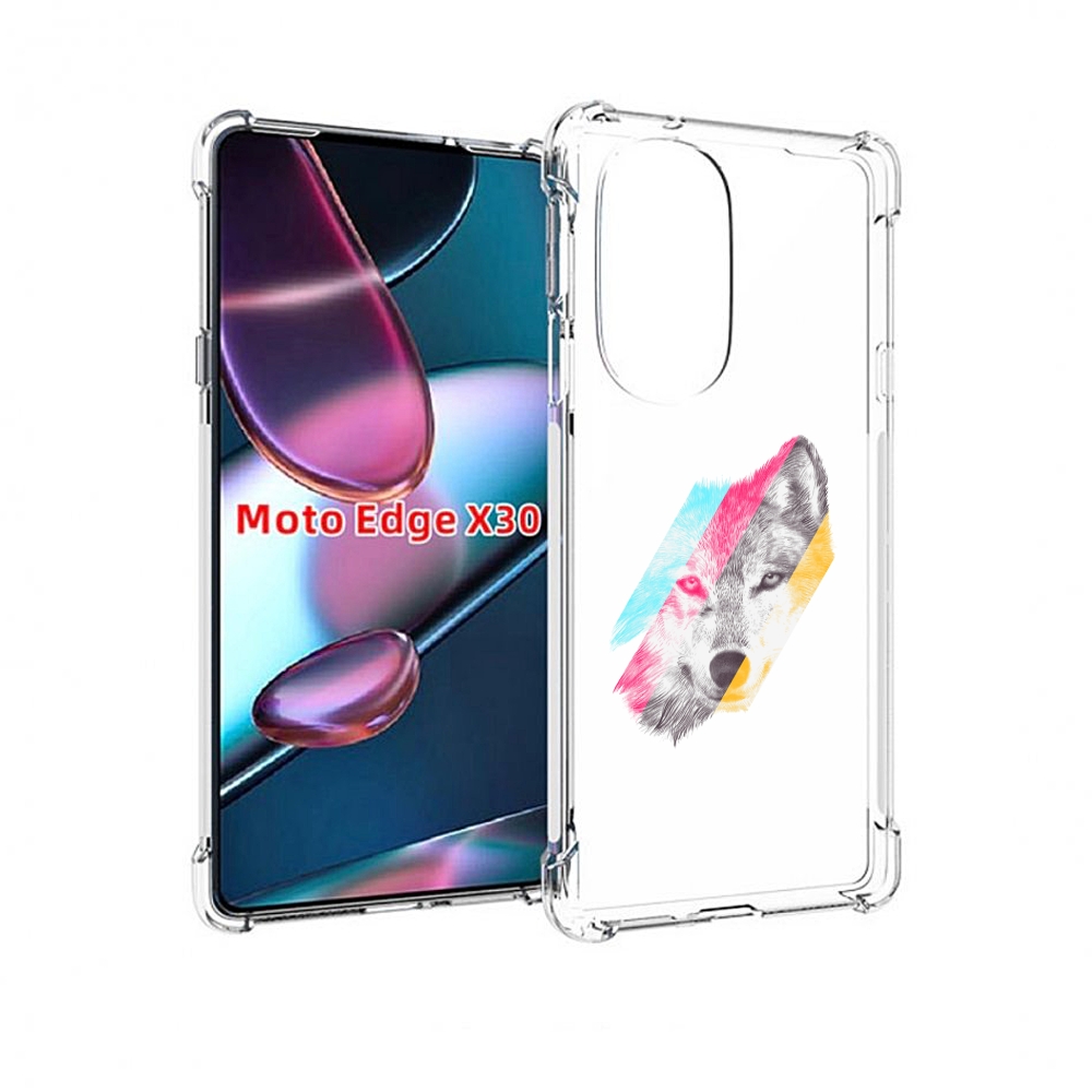 

Чехол MyPads волк градиент для Motorola Moto Edge X30, Прозрачный, Tocco