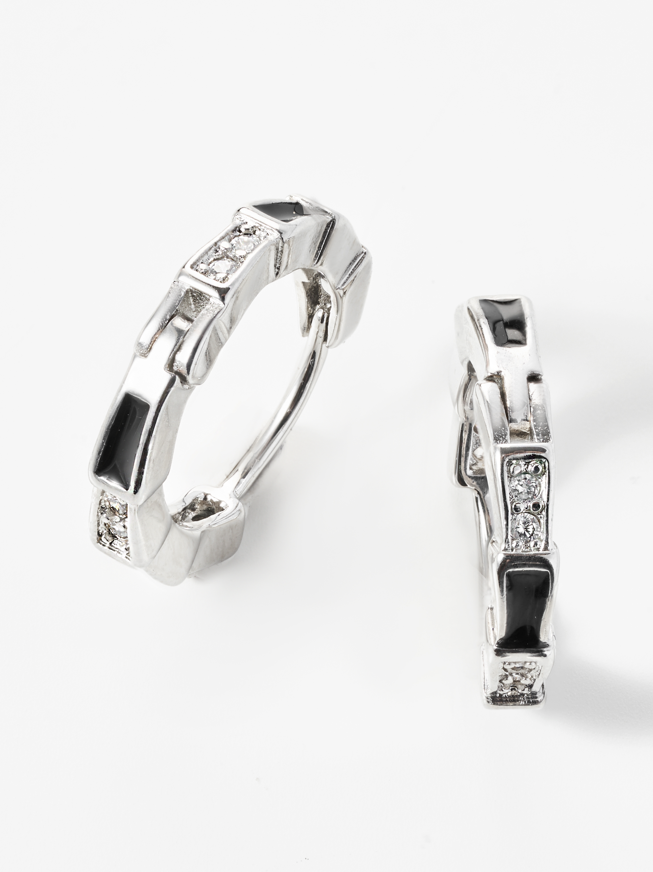 

Серьги конго из латуни SHINE & BEAUTY 82506-2, кристалл, 82506-2