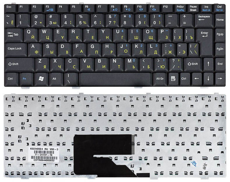 Клавиатура для Fujitsu-Siemens Amilo Pro V2030 V2030 V2033 V3515 Li1705 черная