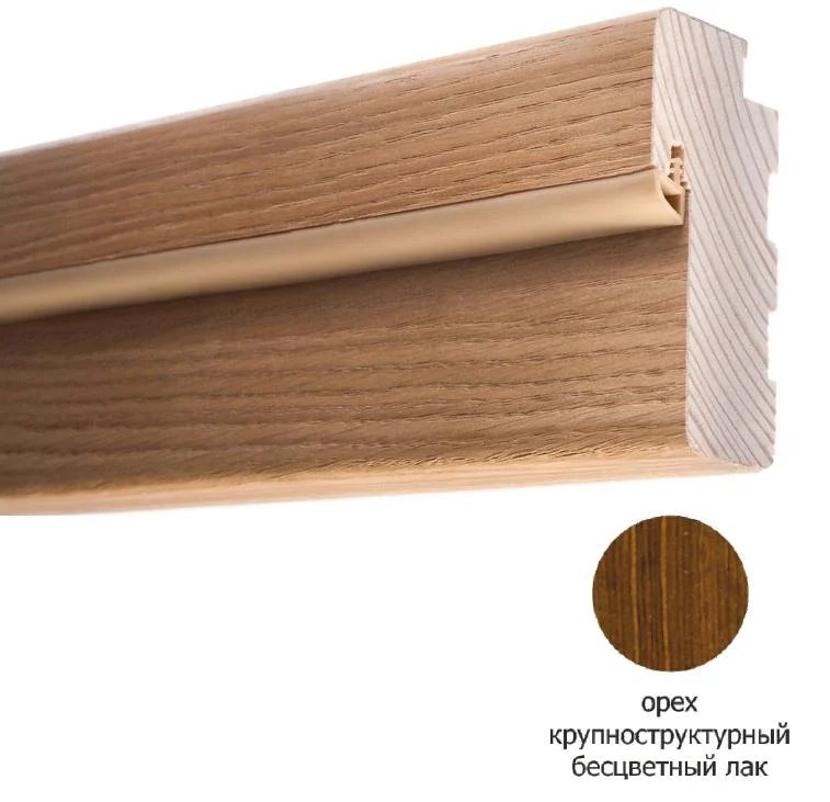 

Стойка дверной коробки РУМАКС 70x35x2100 с уплотнителем, шпон орех крупностр.