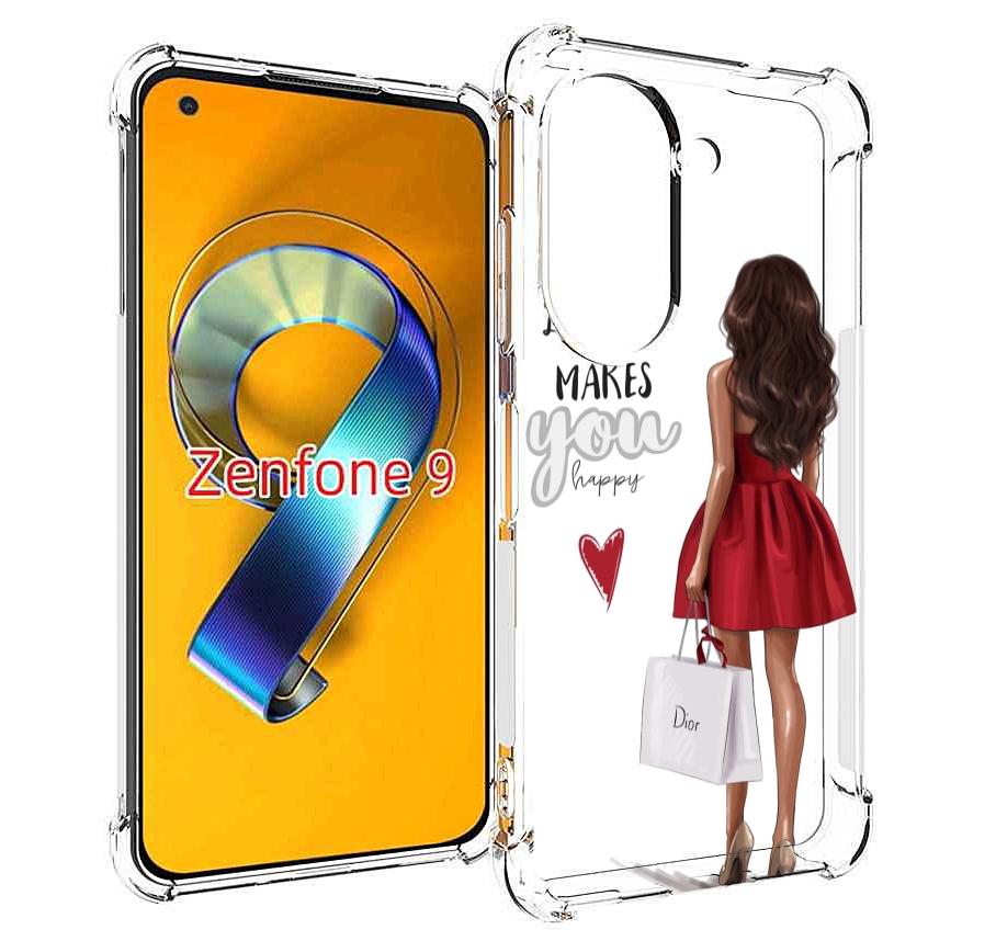 

Чехол MyPads Маленькие-радости женский для Asus Zenfone 9 (AI2202), Прозрачный, Tocco