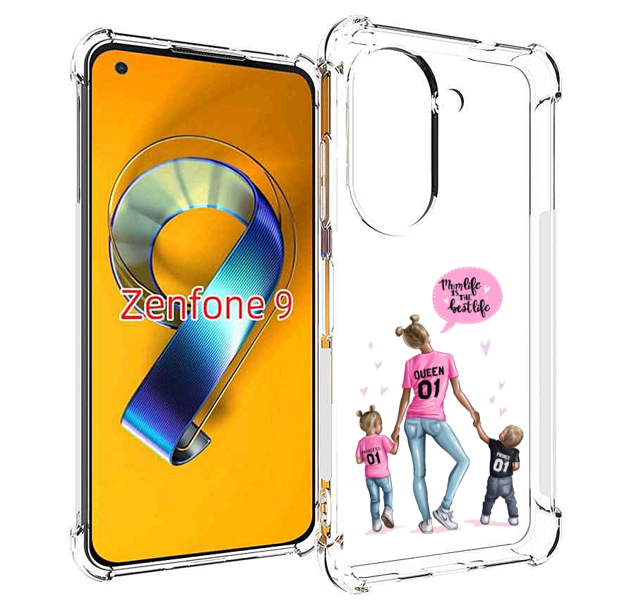 

Чехол MyPads Мама-королева женский для Asus Zenfone 9 (AI2202), Прозрачный, Tocco