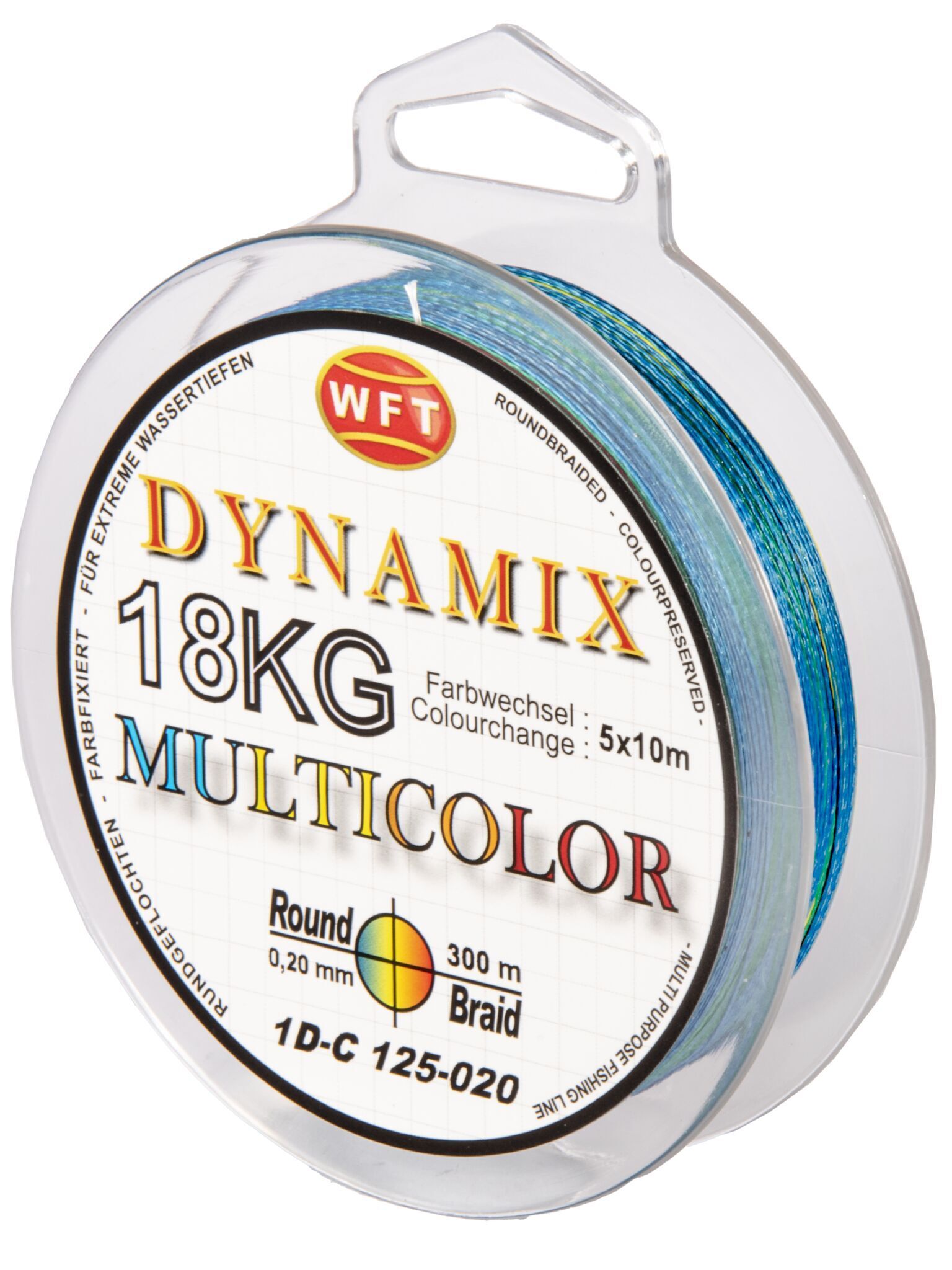 Рыболовная леска WFT KG Round Dynamix 300 м, 0.20 мм Multicolor