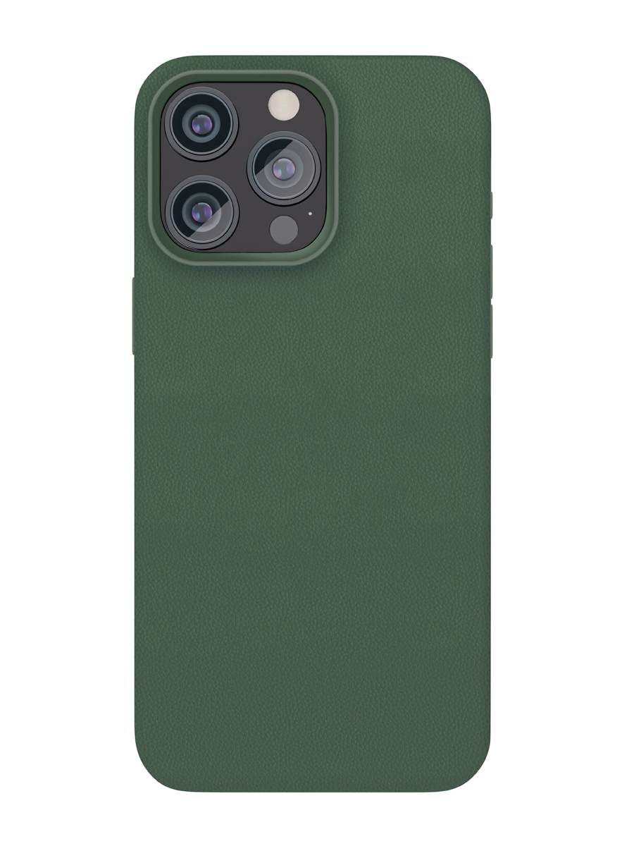 

Чехол VLP Ecopelle Case с MagSafe для iPhone 15 Pro Max, тёмно-зелёный (Limited Edition), Ecopelle Case с MagSafe для iPhone 15 Pro Max