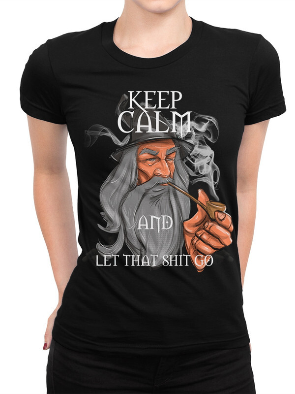 

Футболка женская Dream Shirts Властелин Колец - Гендальф черная XS, Властелин Колец - Гендальф