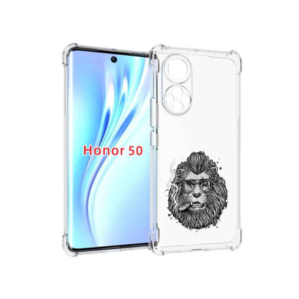 

Чехол бампер MyPads курящий лев для Honor 50., Прозрачный, Tocco