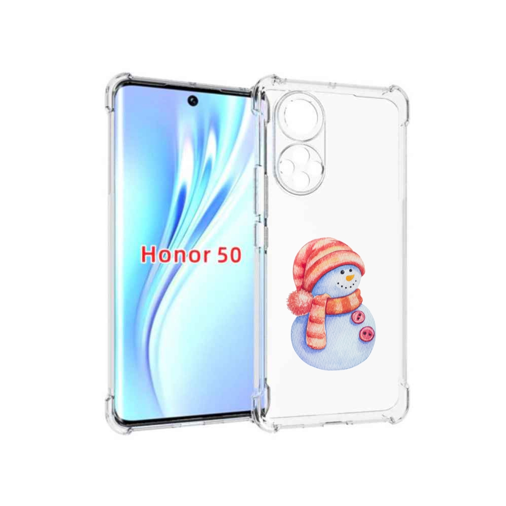 

Чехол бампер MyPads Веселый снеговик для Honor 50., Прозрачный, Tocco