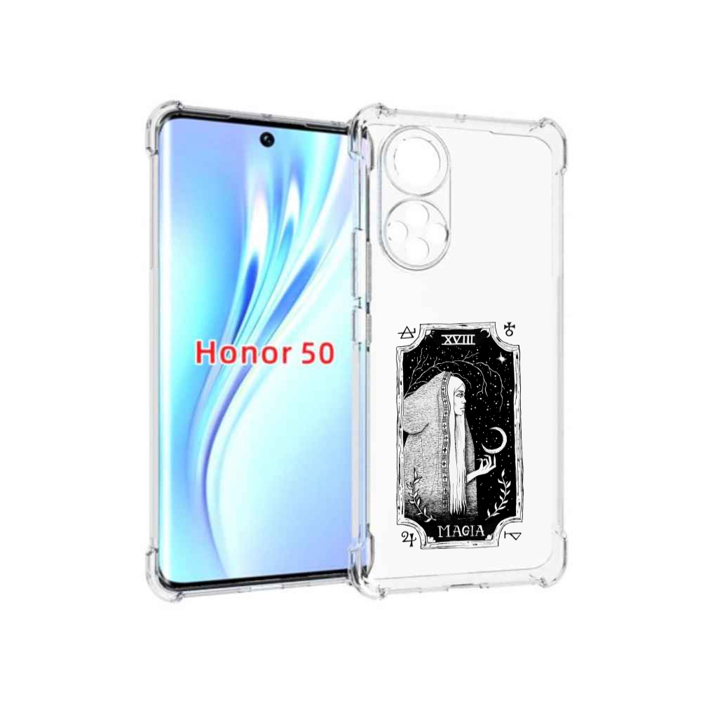 

Чехол бампер MyPads лунная магия для Honor 50., Прозрачный, Tocco