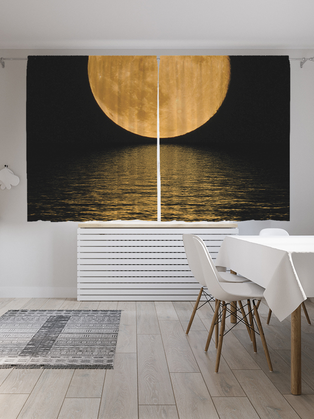 

Шторы JoyArty с фотопечатью "Красота ночи" из сатена, 290х180 см, Красота ночи