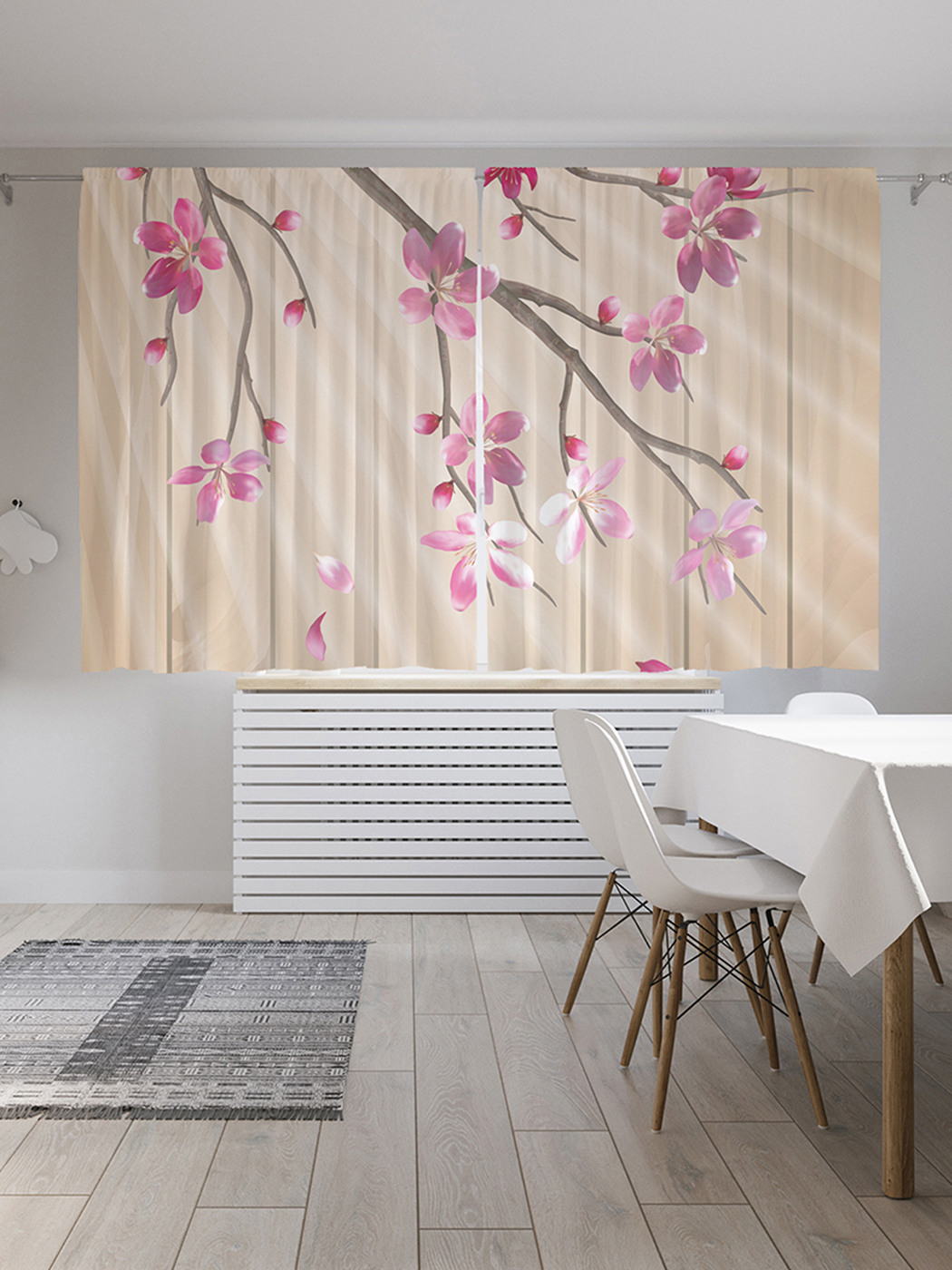 

Шторы JoyArty с фотопечатью "Живые цветы" из сатена, 290х180 см, Живые цветы