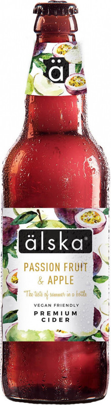 

Пиво Сидр Эльска Яблоко и маракуйя/Alska Passion Fruit & Apple 0,5л ж/б, Светлое