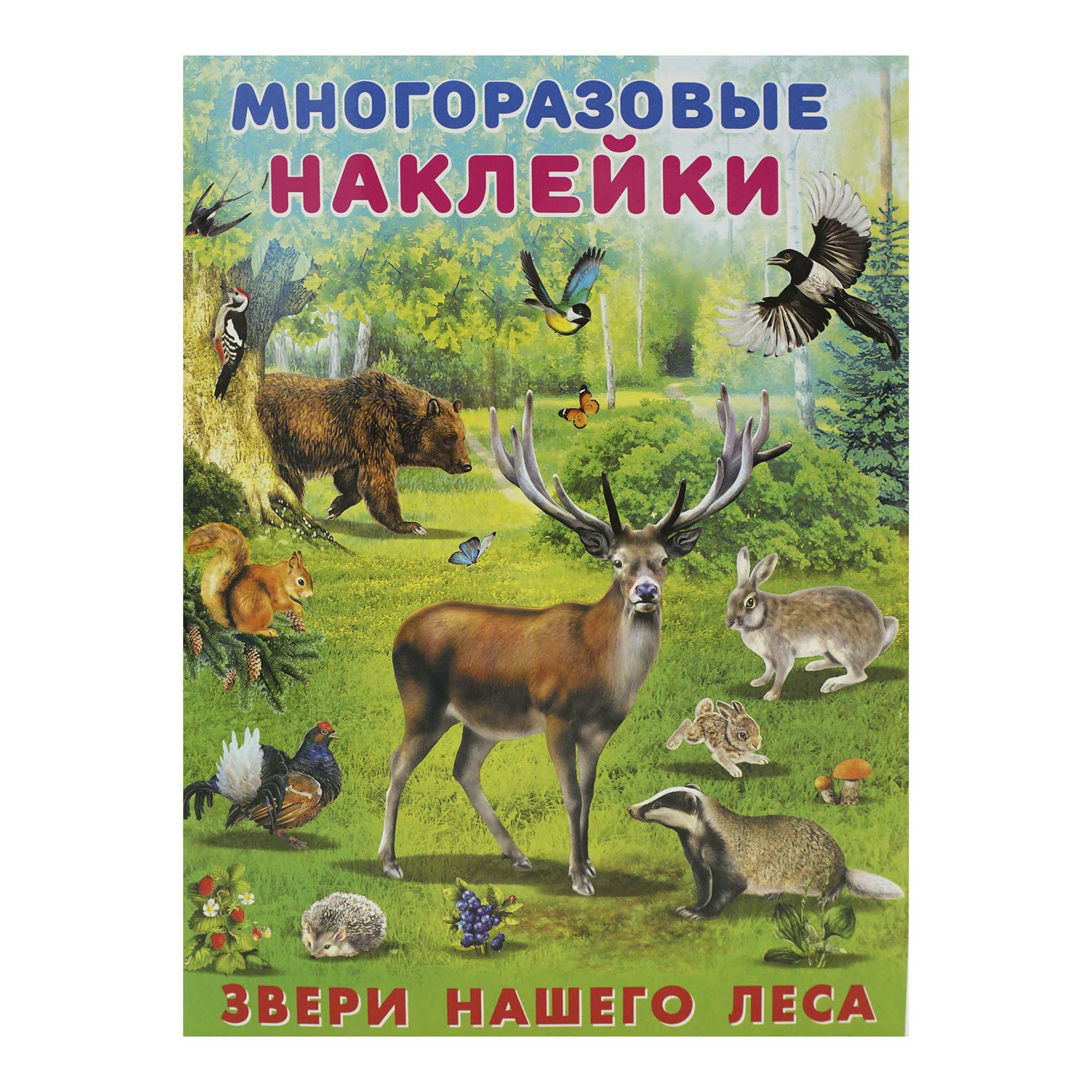 Книга лесные животные. Многоразовые наклейки звери нашего леса. Лесные животные книга. В лесу. Многоразовые наклейки. Звери нашего леса.