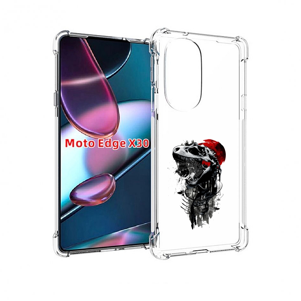 

Чехол MyPads вымерший динозавр для Motorola Moto Edge X30, Прозрачный, Tocco