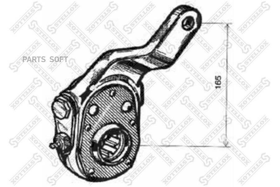

STELLOX 8504080SX 85-04080-SX_трещетка - задняя правая,смещение x=25.4 L=165.1 Scania 1шт