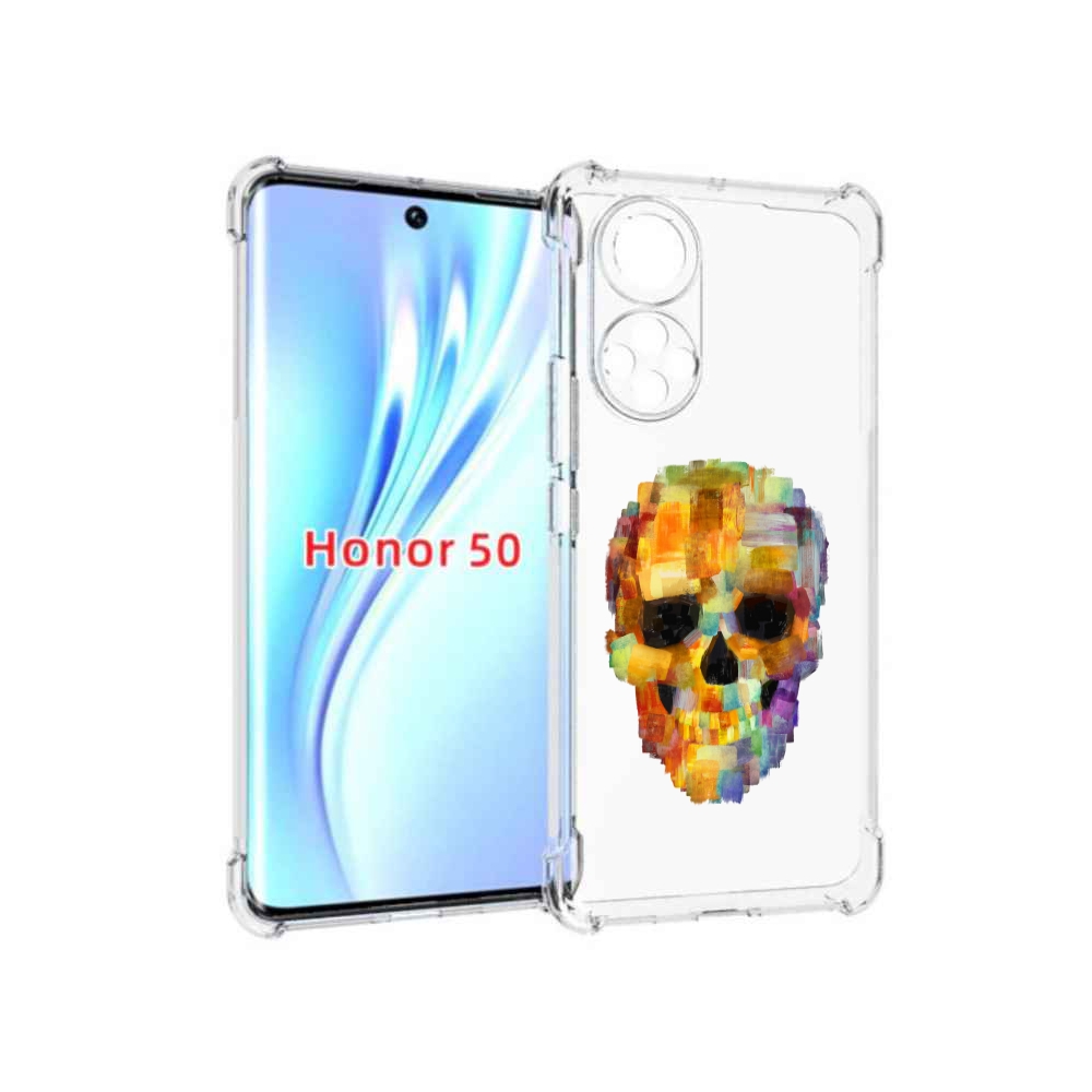 

Чехол бампер MyPads нарисованный череп для Honor 50., Прозрачный, Tocco