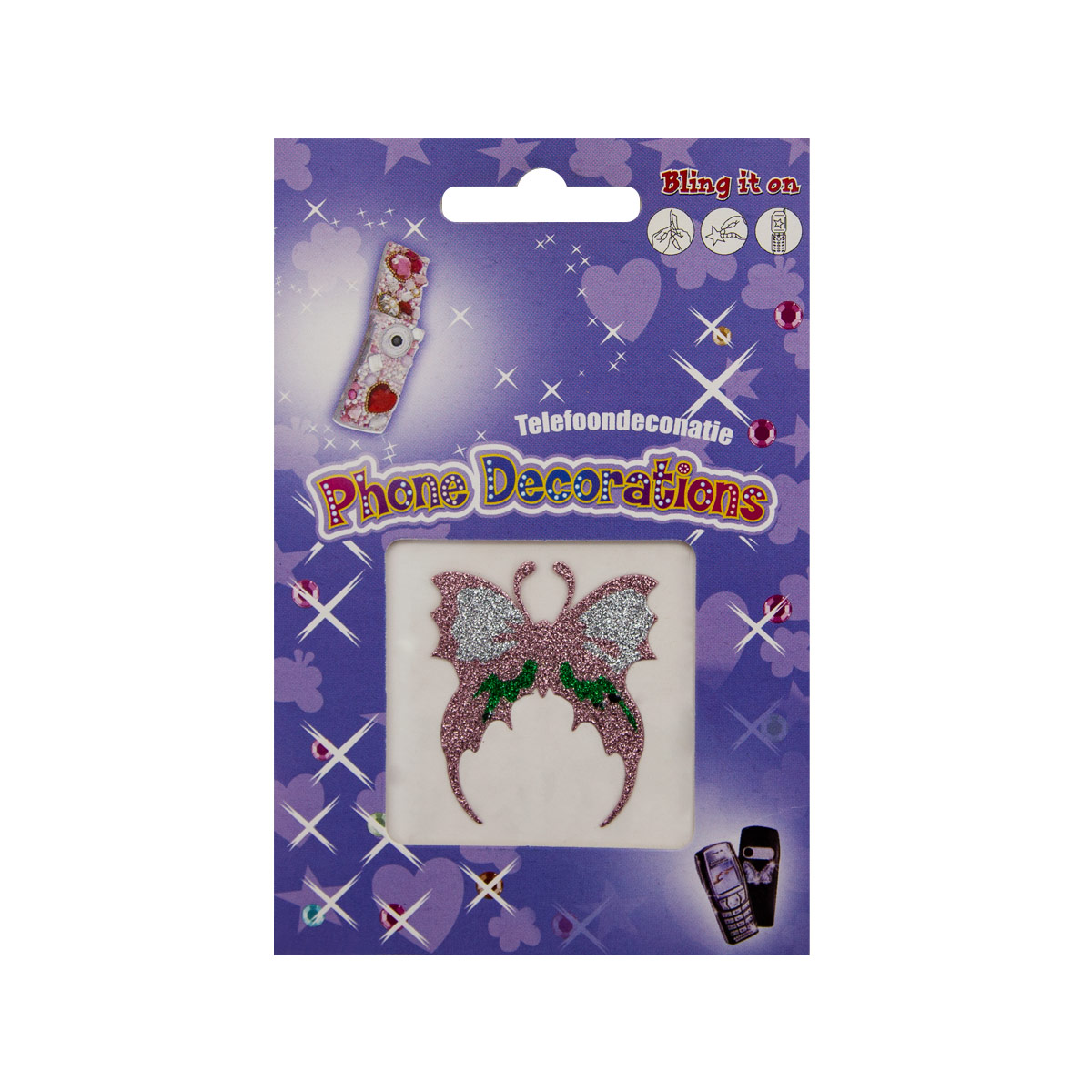 Декоративные наклейки АЙРИС с напылением (1013/7179), 1 шт